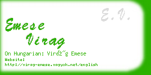 emese virag business card